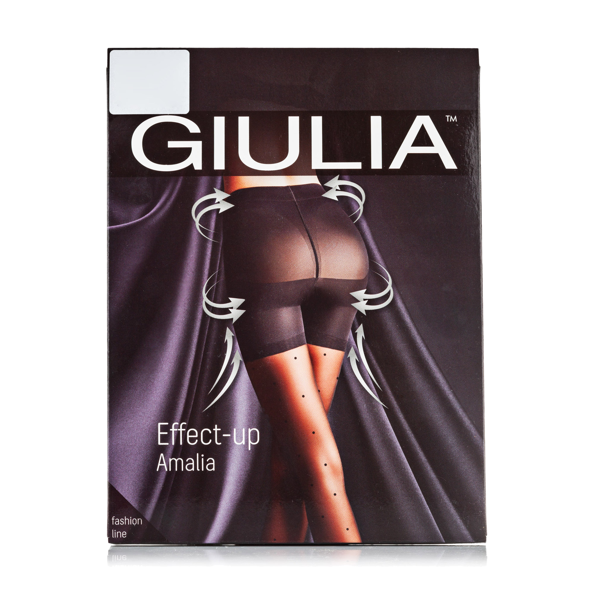 

Фантазійні колготки жіночі Giulia Effect Up Amalia з моделювальними шортиками, 40 DEN, Nero, розмір 2