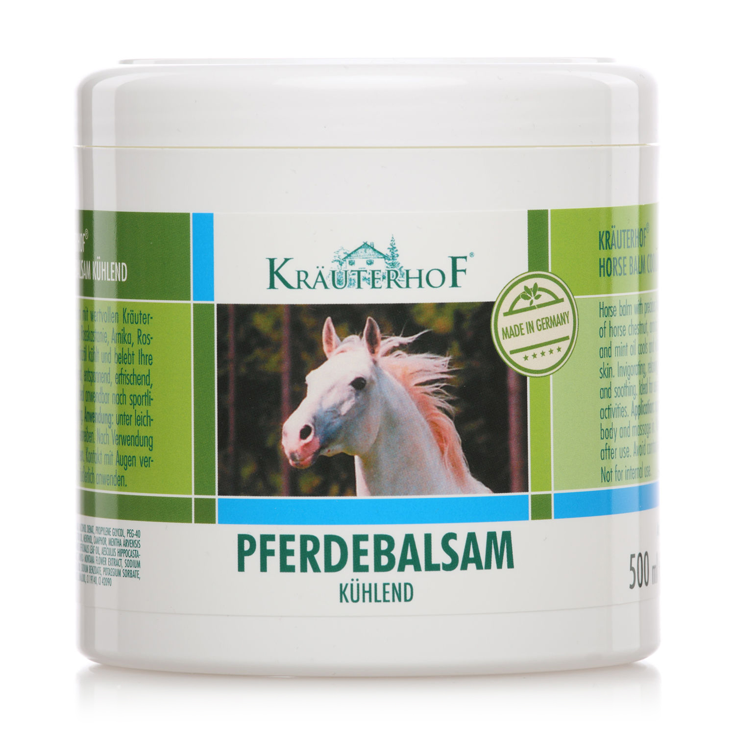 

Гель для тіла Krauterhof Кінський бальзам, охолоджувальний з екстрактом кінського каштана, 500 мл