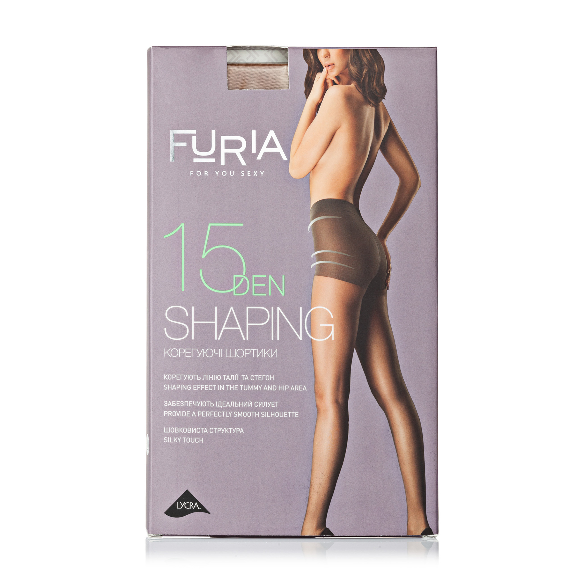 

Уцінка! Колготки жіночі Furia з корегувальними шортиками, 15 DEN, чорні, розмір 3