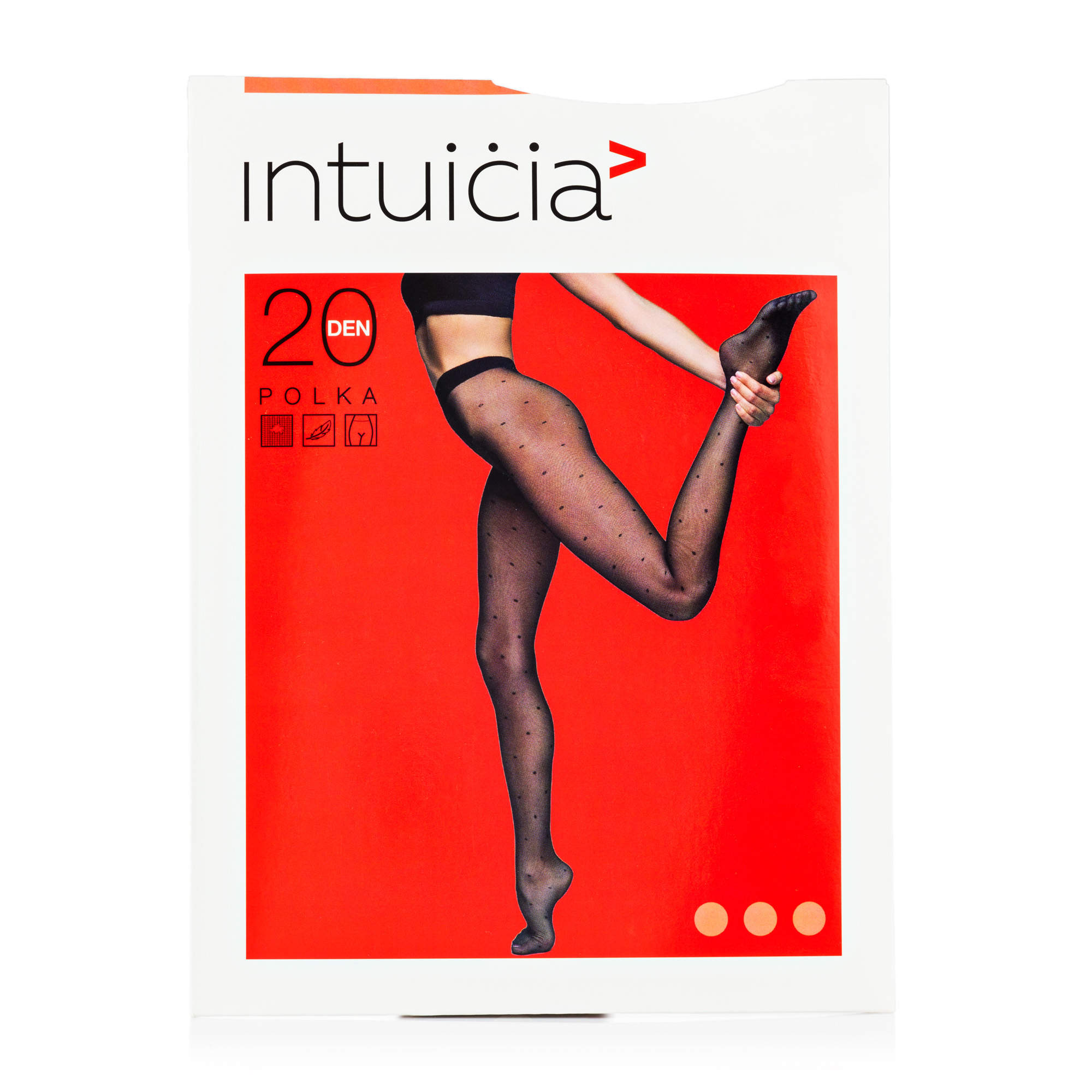 

Колготи жіночі Intuicia POLKA 20 DEN БІЛИЙ р.4
