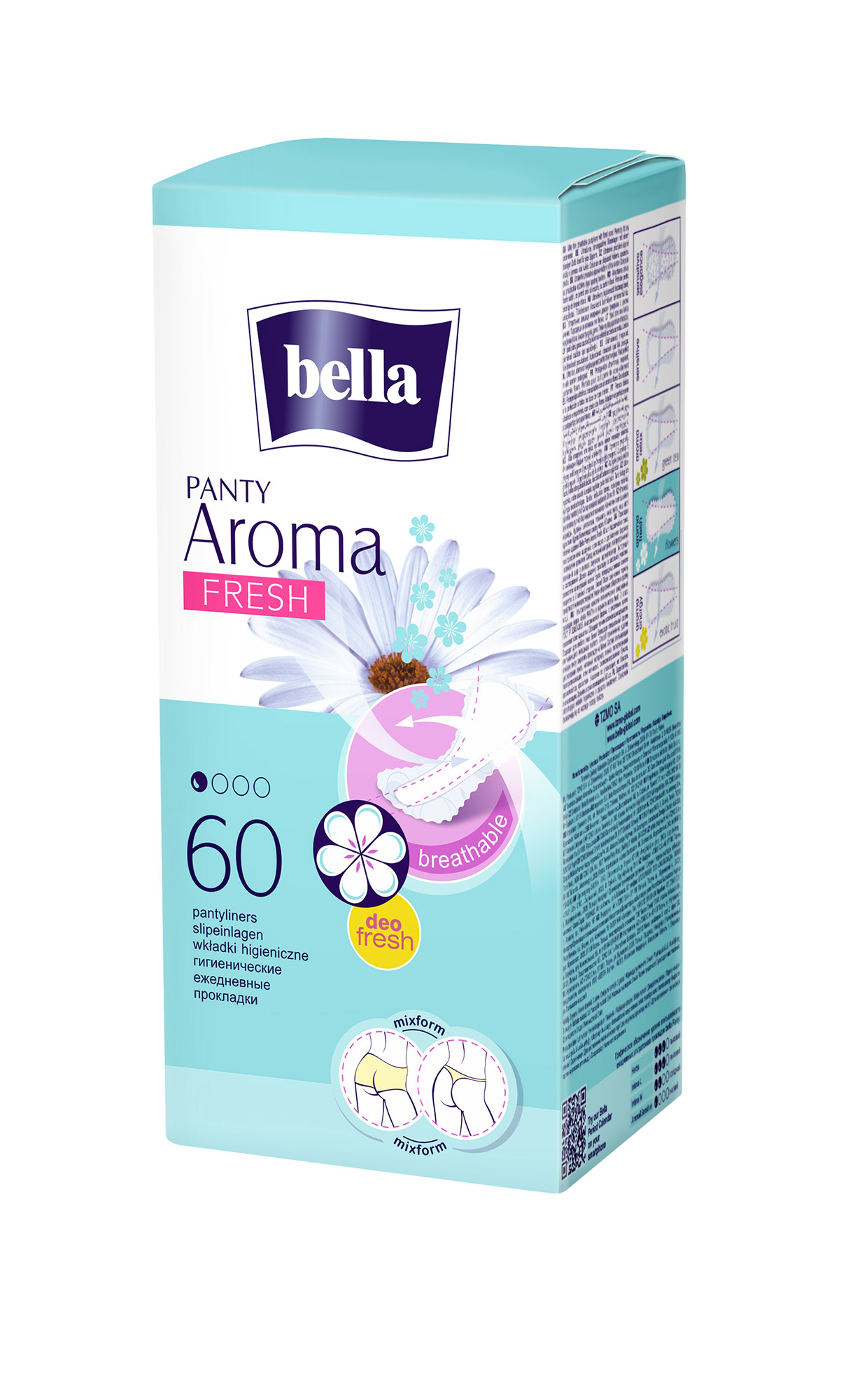 

Прокладки щоденнi Bella panty aroma energy, 60 шт.