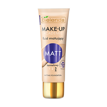 

Тональний крем Bielenda матирующий Make-Up Academie MATT карамельний 03, 30 г
