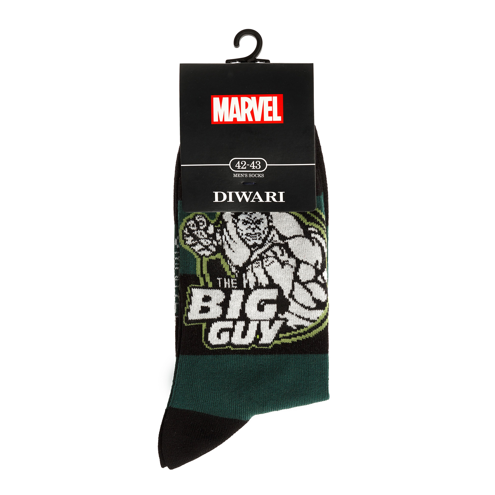 

Шкарпетки Чоловічі DiWaRiDW MARVEL 17С-140СПМ 062 темно-зелений р.25
