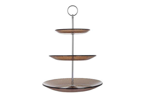 

Блюдо VIVA MONACO BROWN для фруктів 3 яруса,25/20/15см,S3020T/S3-Brown