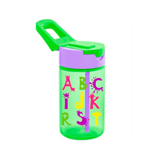 

Пляшка для води HEREVIN ABC з трубкою,пластик,0,43л,161510-002