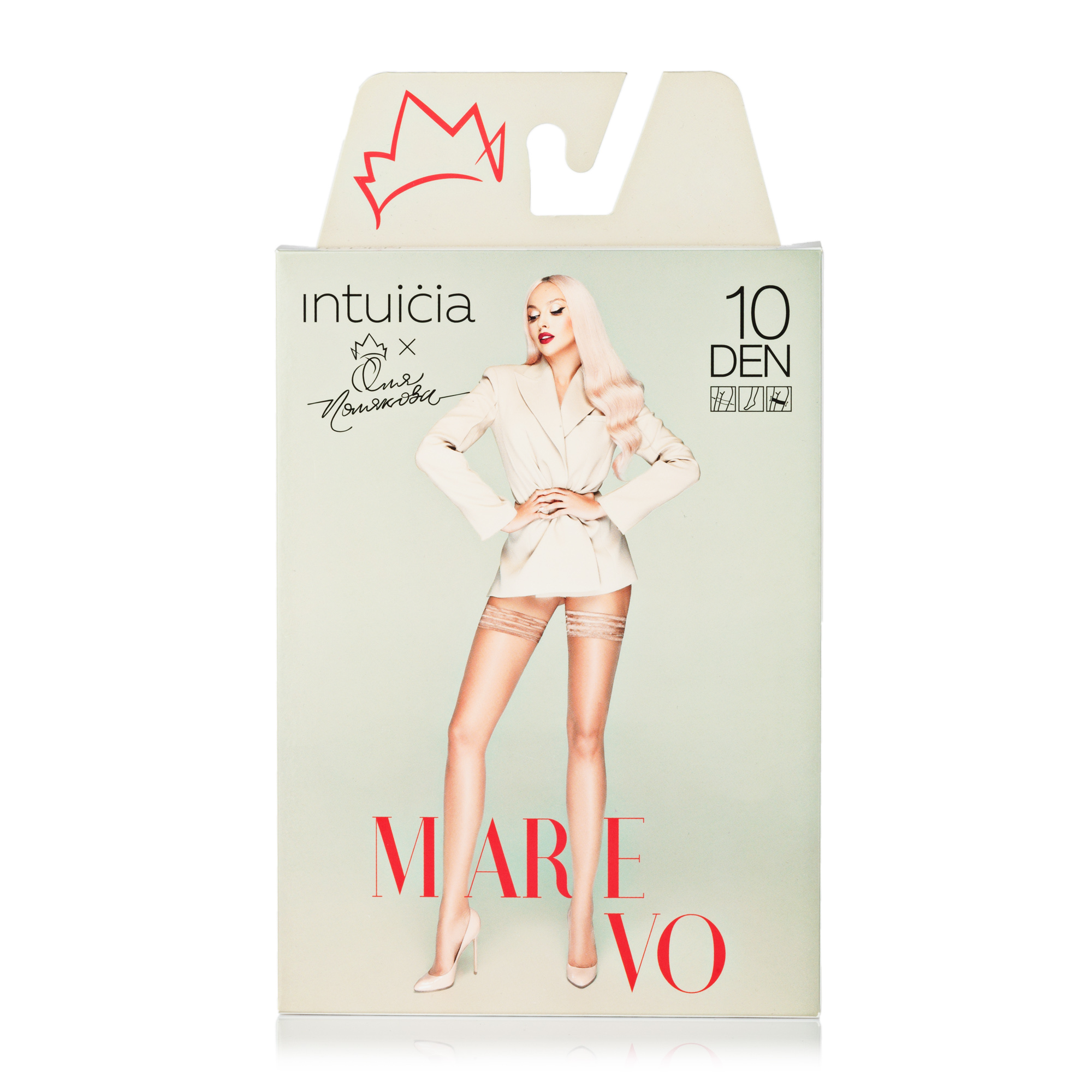 

Панчохи Жіночі Intuicia 1 MAREVO 10 DEN бежевий р.3