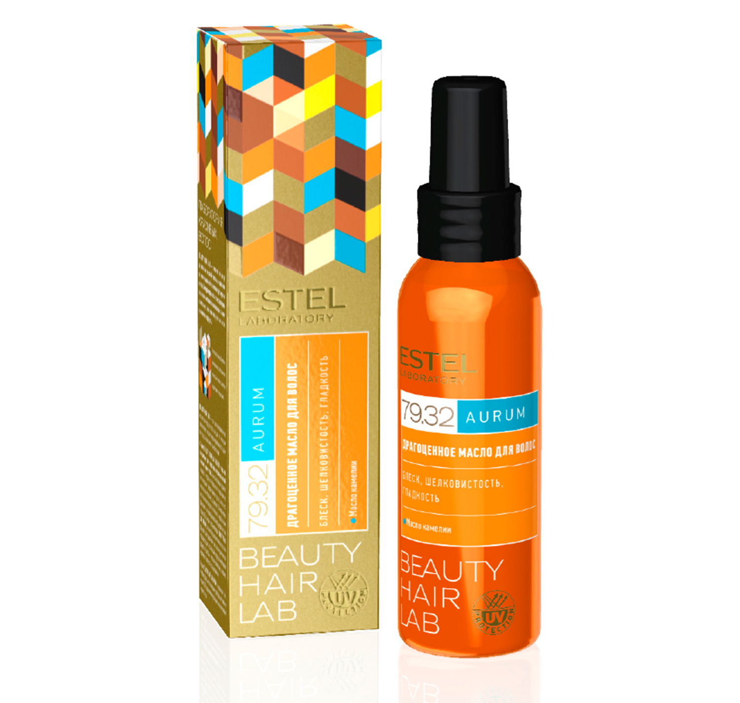 

Дорогоцінна олія для волосся ESTEL Laboratory Beauty Hair Lab 79.32 Aurum Блиск, шовковистість, гладкість, 100 мл
