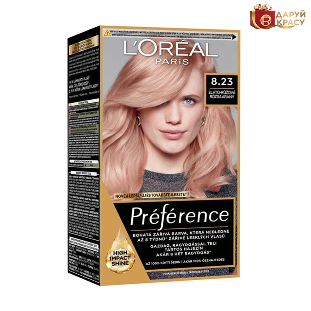 

Стійка фарба для волосся L'Oreal Paris Preference 8.23, 174 мл