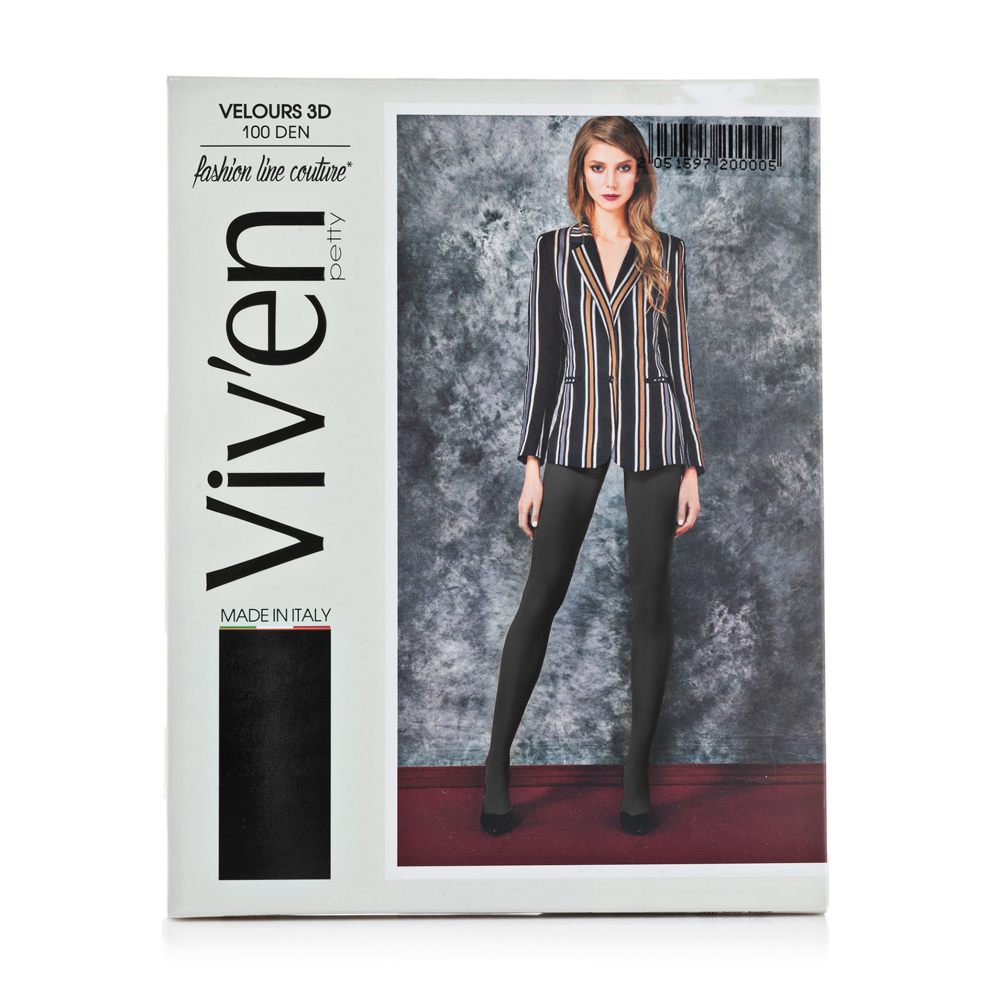 

Колготки жіночі Viv'en petty Velours 3D 100 DEN, Black, розмір 3