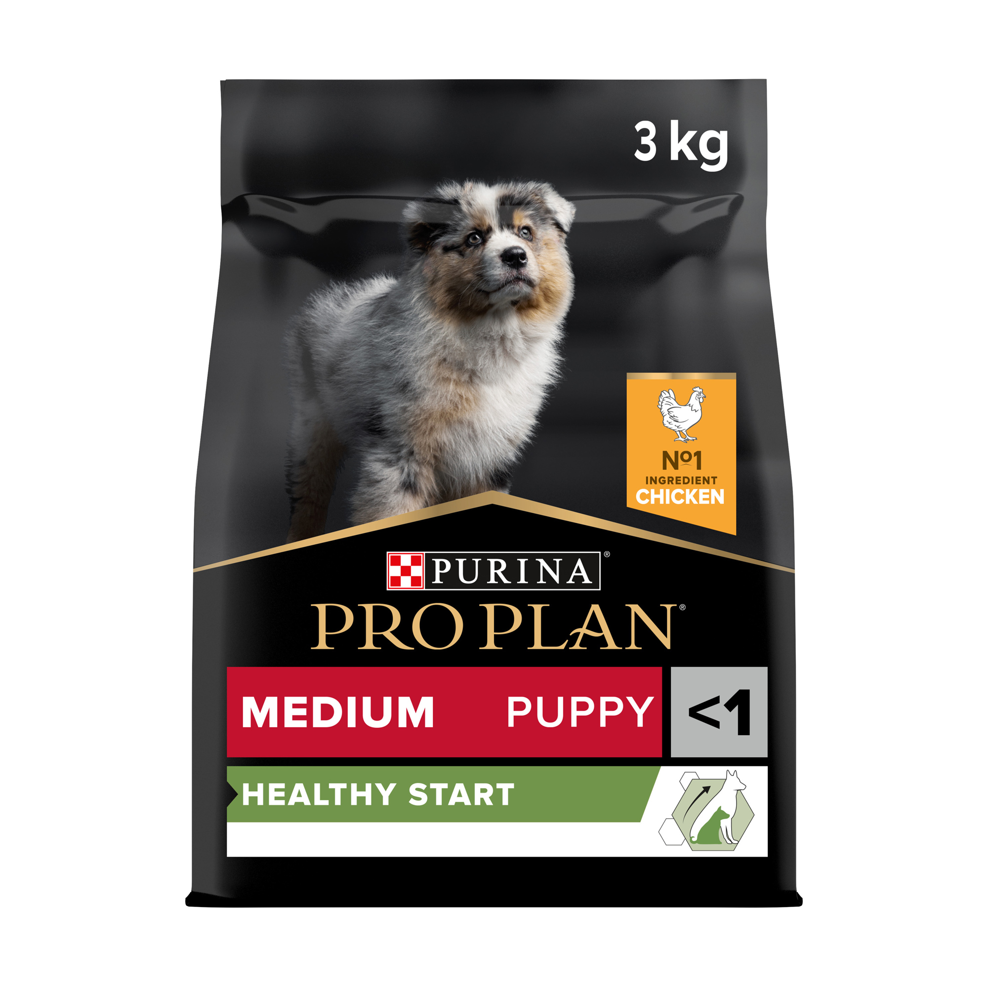 

Уцінка! Сухий корм для цуценят середніх порід до 1 року Pro Plan Medium Puppy <1 Healthy Start з куркою, 3 кг