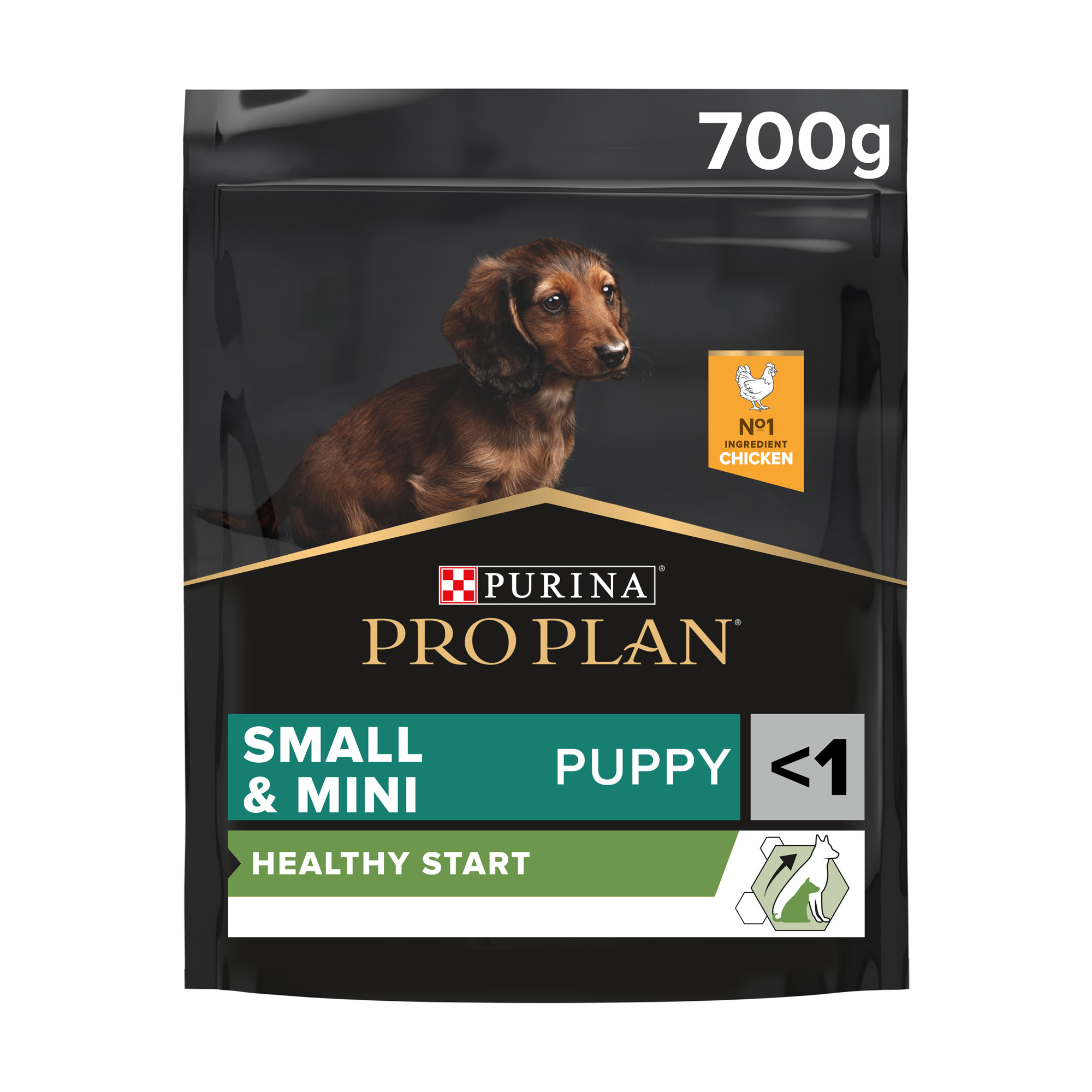 

Сухий корм для цуценят дрібних порід до 1 року Pro Plan Small & Mini Puppy <1 Healthy Start з куркою, 700 г