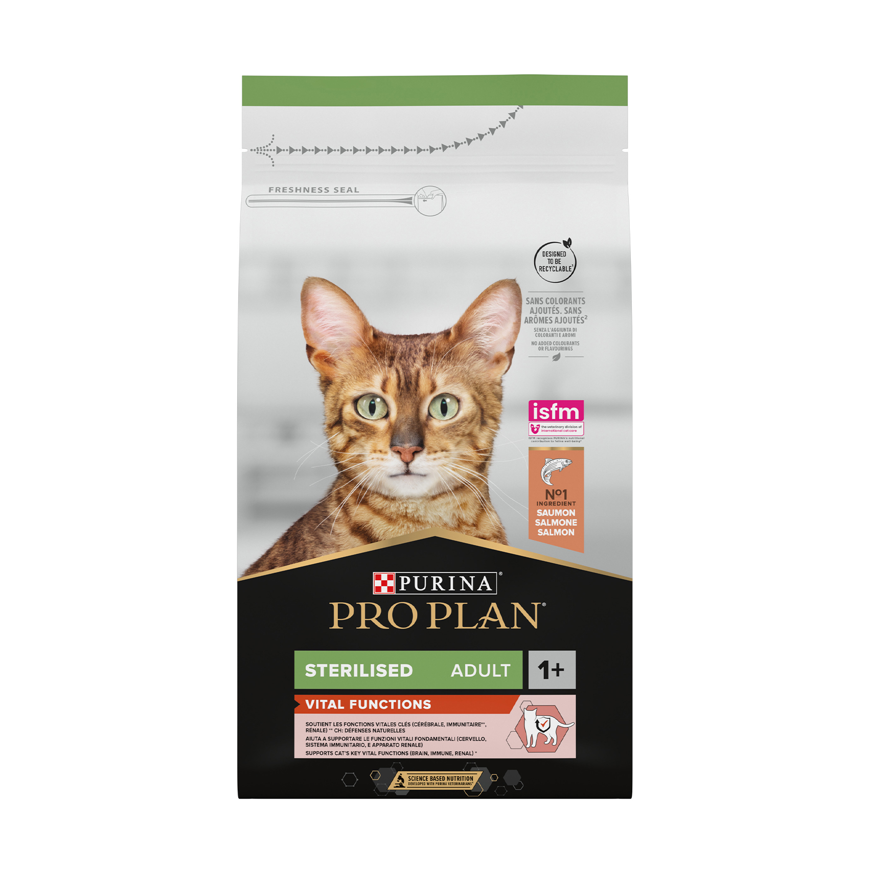 

Уцінка! Сухий корм для дорослих стерилізованих котів Pro Plan Sterilised Adult 1+ Vital Functions з лососем, 1.5 кг