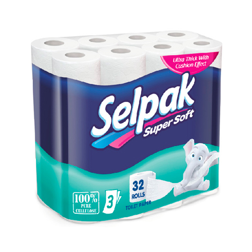 

Туалетний папір Selpak 3-х шаровий, 32шт