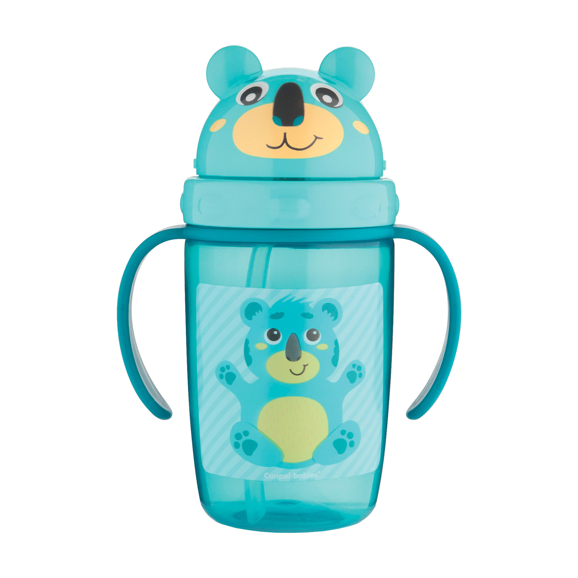 

Поїльник із силіконовою трубочкою Canpol Babies Hello Little від 9 місяців, бірюзовий, 400 мл (56/500_tur)