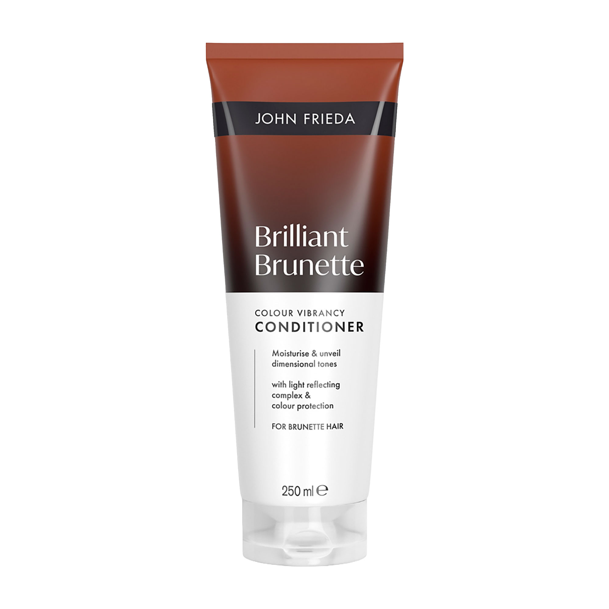 Зволожувальний кондиціонер John Frieda Brilliant Brunette Colour Vibrancy Conditioner для захисту кольору темного волосся, 250 мл