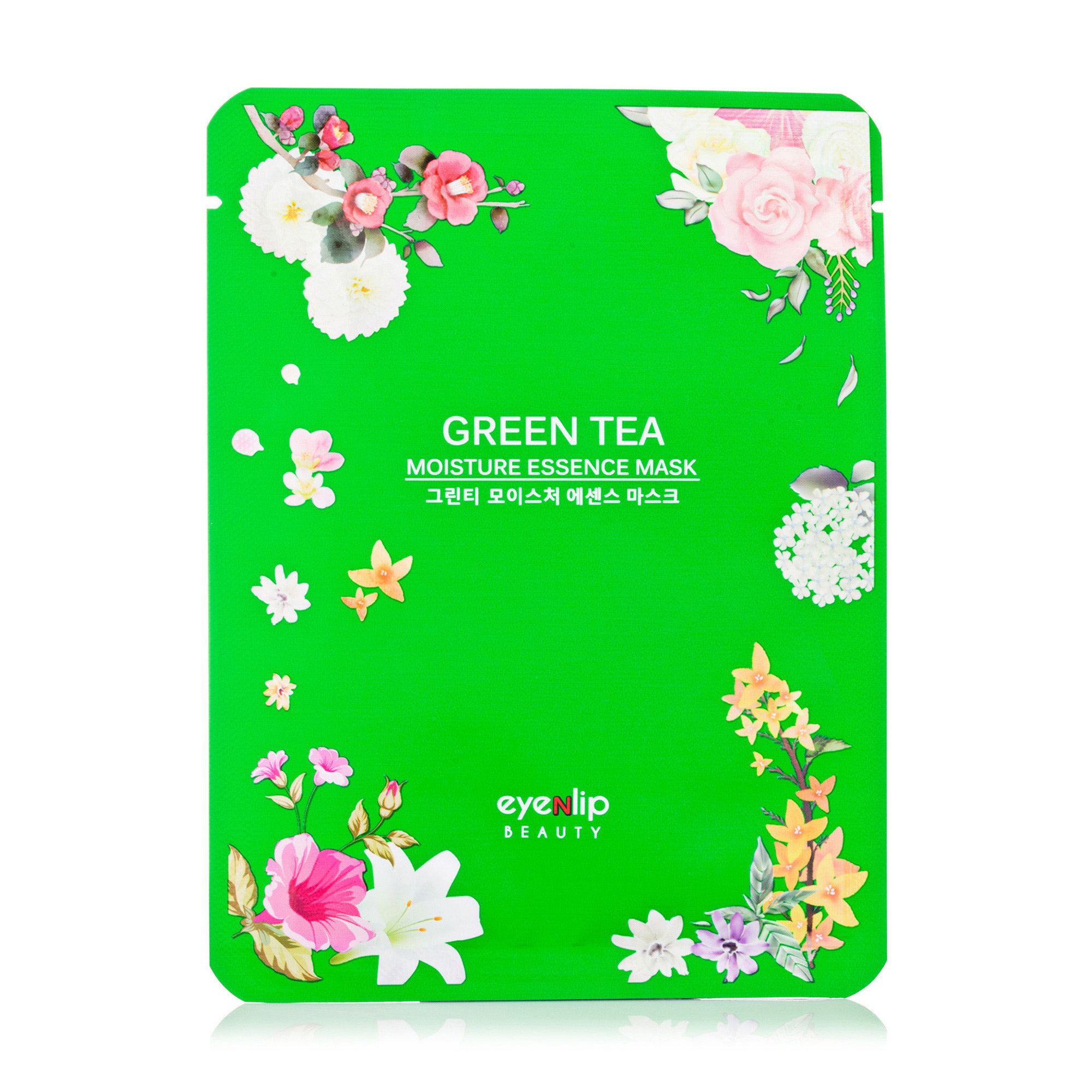 

Уцінка! Тканинна маска для обличчя Eyenlip Moisture Essence Mask Green Tea зволожуюча, 25 мл
