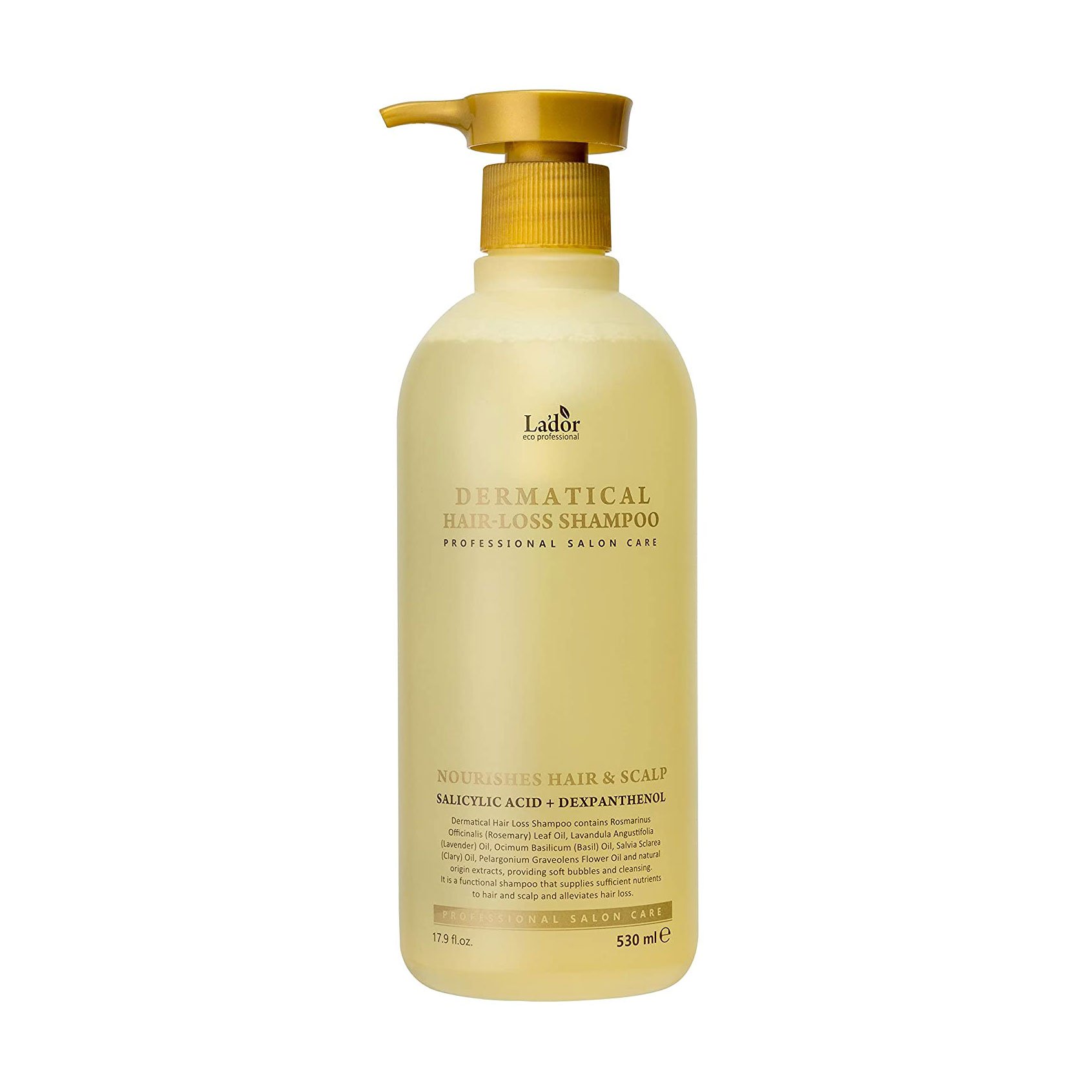 

Безсульфатний шампунь La'dor Dermatical Hair-Loss Shampoo проти випадіння волосся, 530 мл