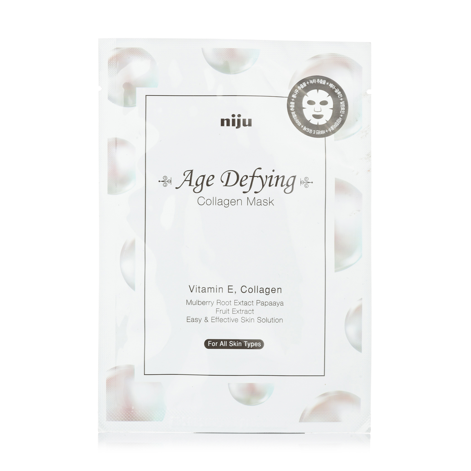 

Уцінка! Тканинна маска для обличчя Konad Niju Age Defying Collagen Mask з колагеном, 17 мл