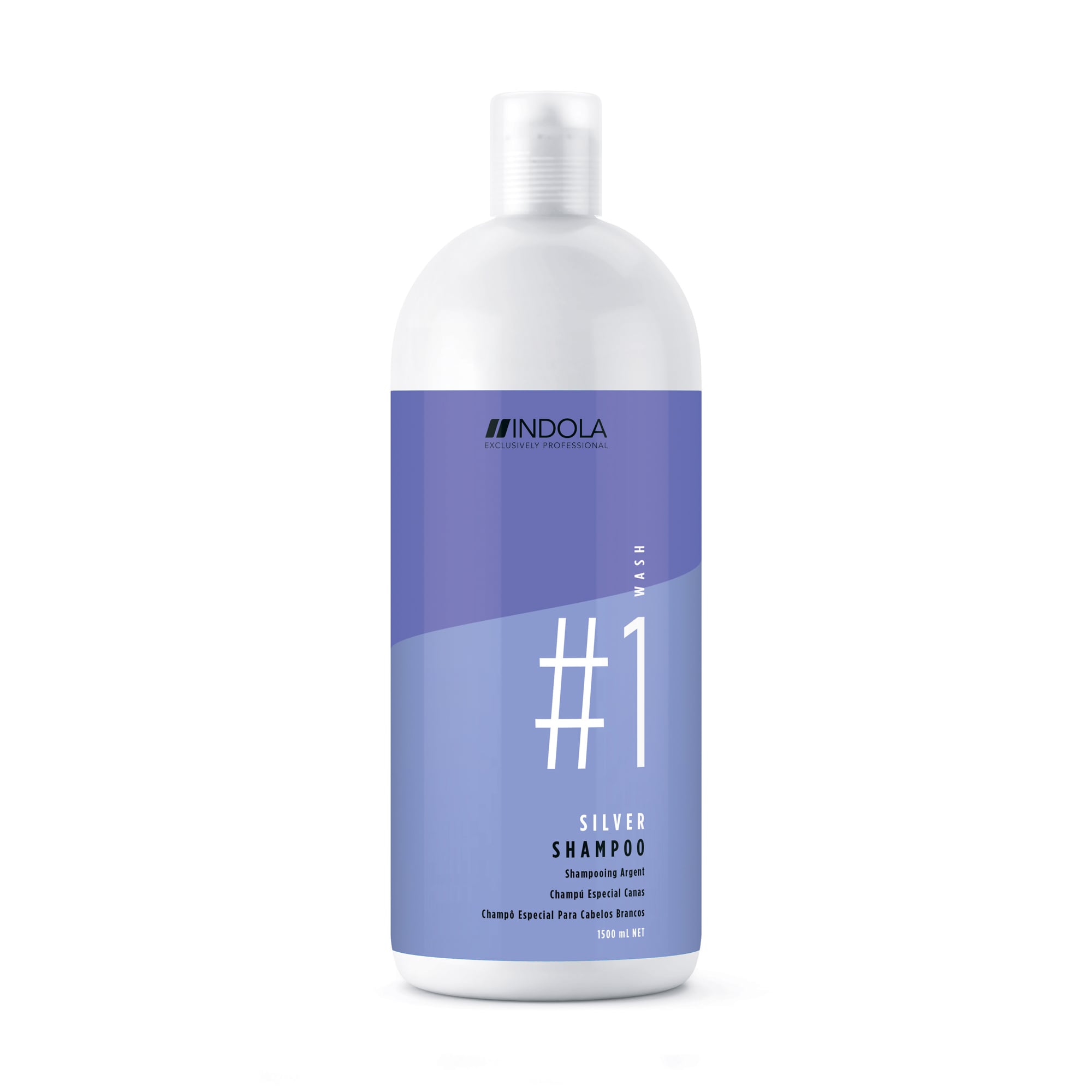 

Уцінка! Шампунь Indola Silver Shampoo для фарбованого волосся, з сріблястим ефектом, 1.5 л