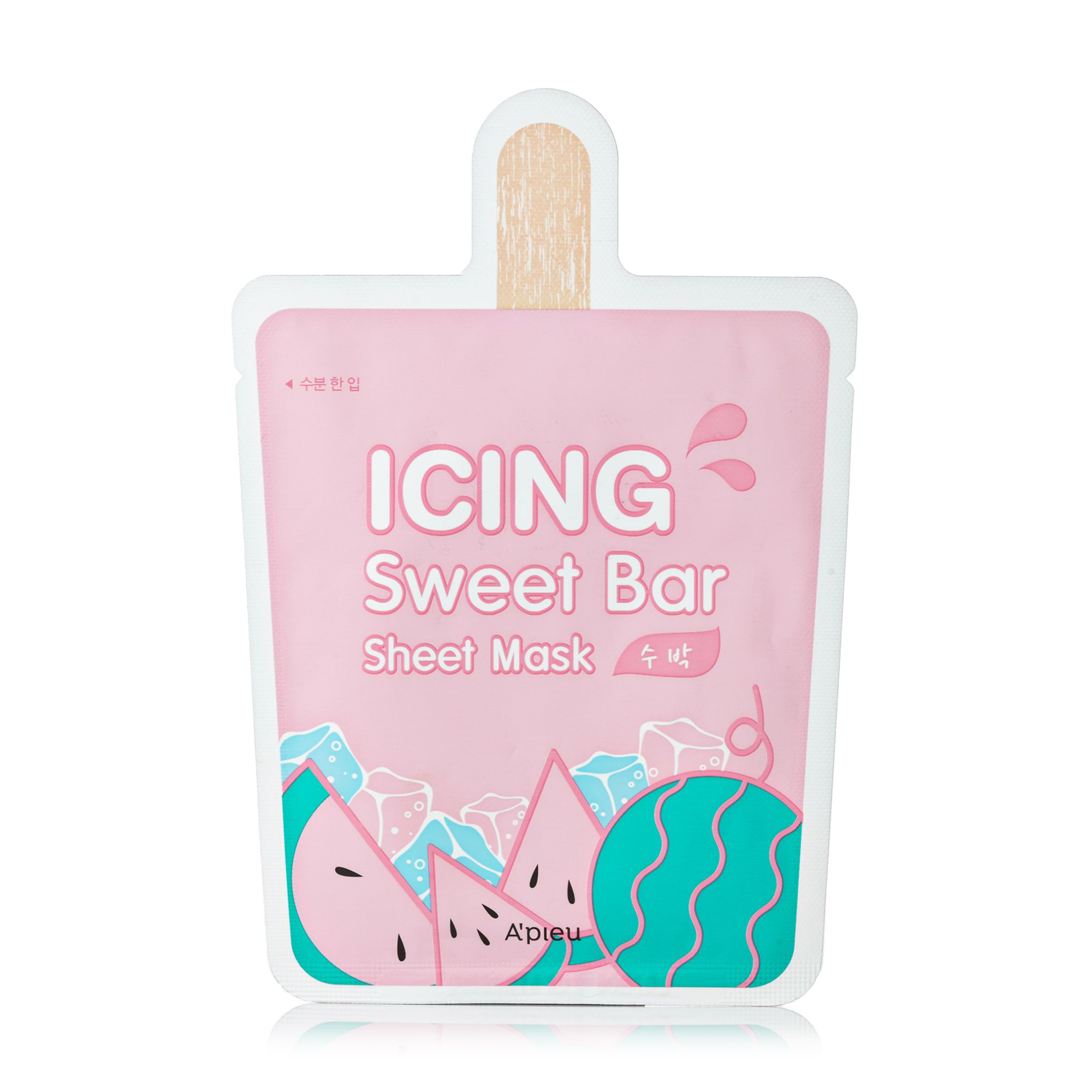 

Уцінка! Тканинна маска для обличчя A'pieu Icing Sweet Bar Sheet Mask Морозиво-Кавун, 21 г