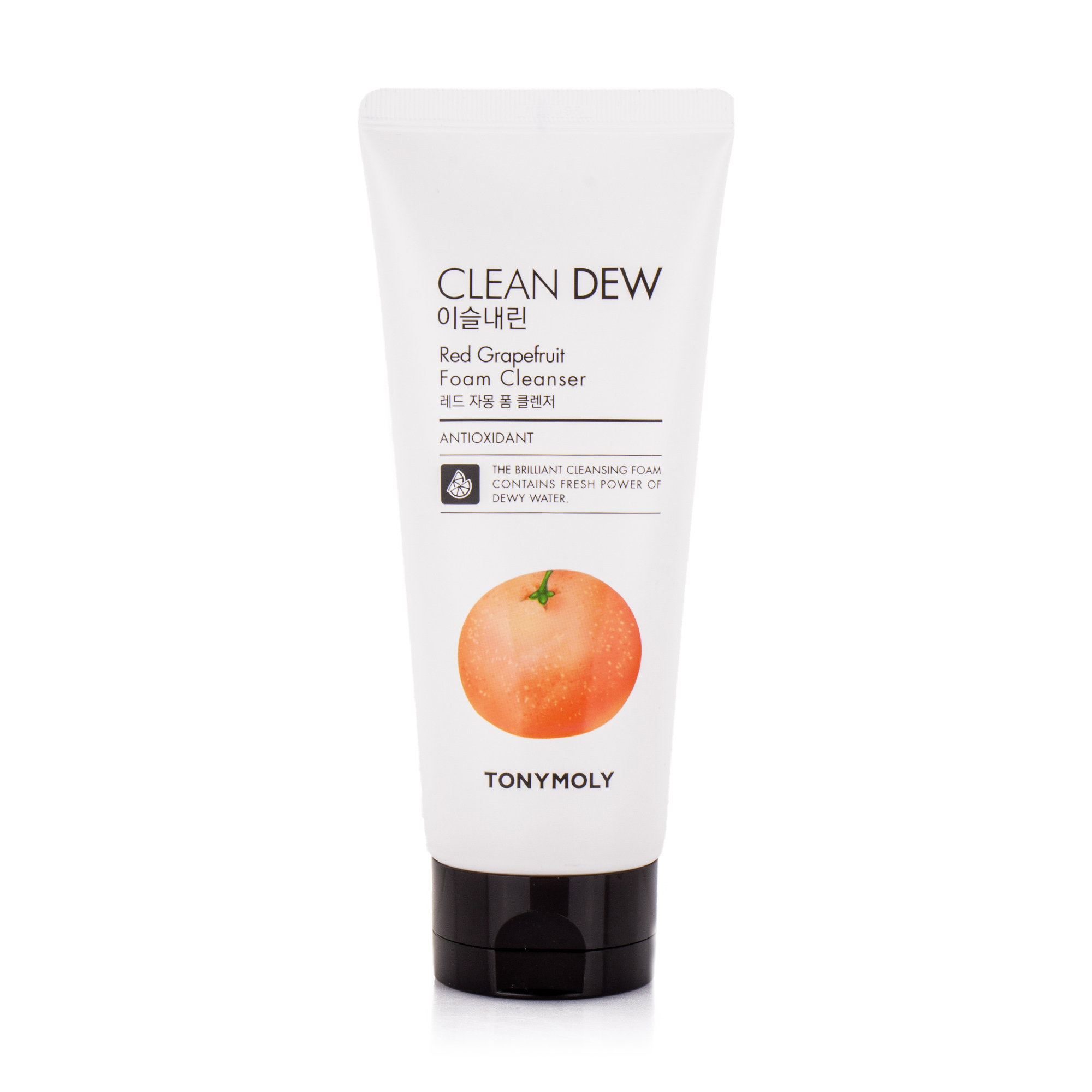 Акція на Очищувальна пінка для вмивання Tony Moly Clean Dew Red Grapefruit Foam Cleanser з грейпфрутом, 180 мл від Eva