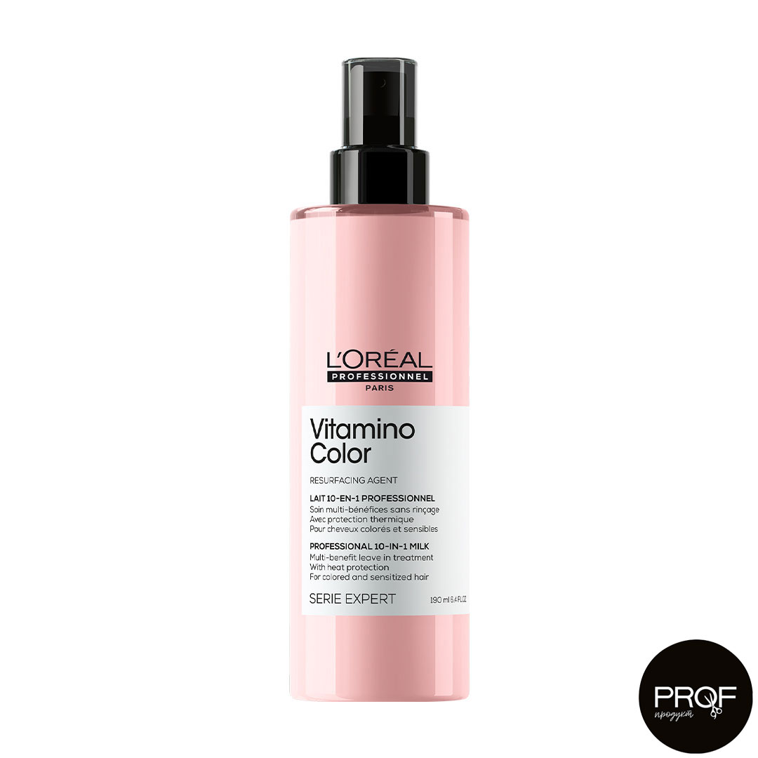 

Спрей-догляд 10 в 1 L'Oreal Professionnel Serie Expert Vitamino Color для фарбованого волосся, 190 мл