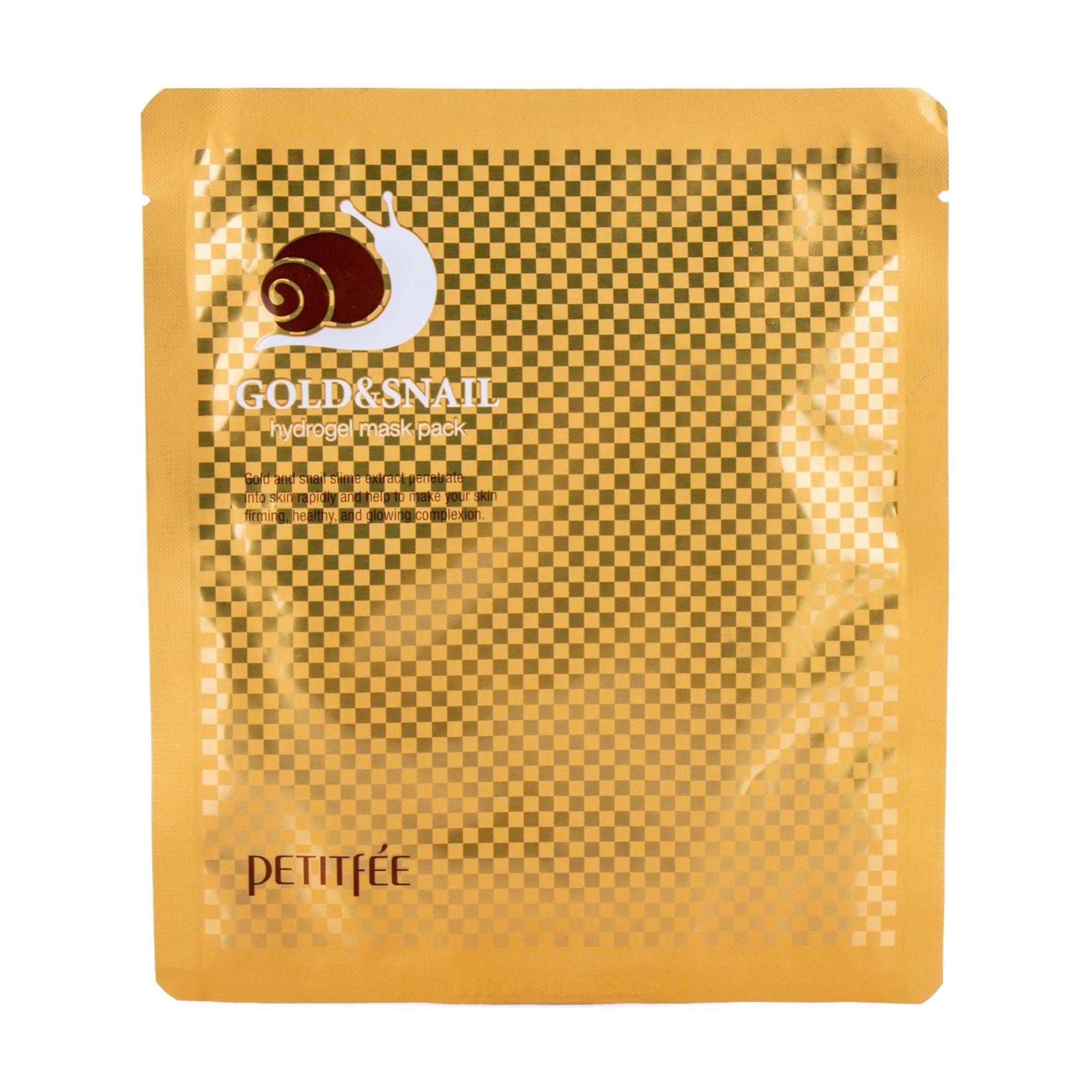 

Гідрогелева маска для обличчя Petitfee & Koelf Gold & Snail Hydrogel Mask Pack з золотом та равликом, 30 г