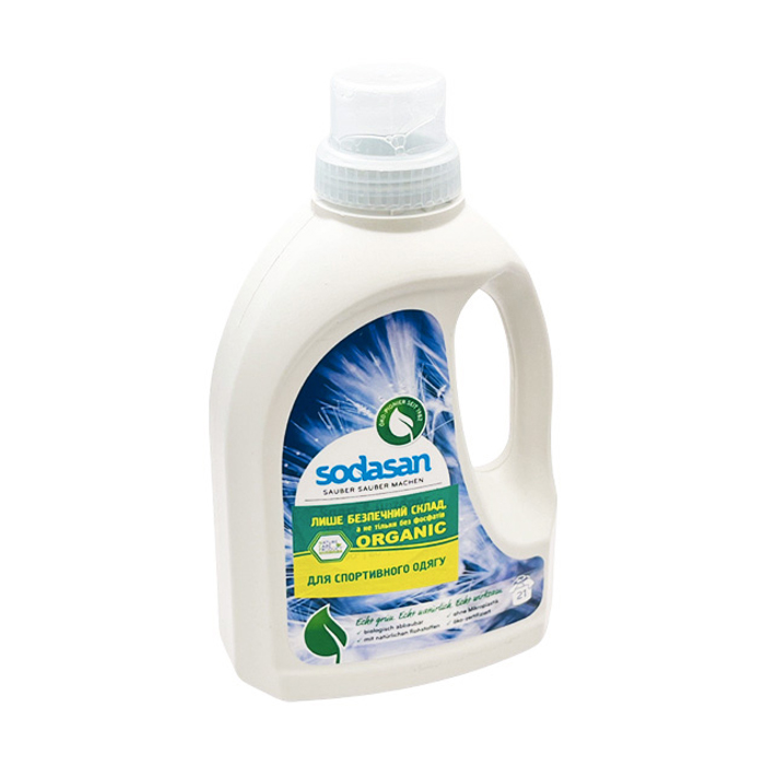 

Уцінка! Гель для прання Sodasan Sport and Outdoor, 21 цикл прання, 750 мл