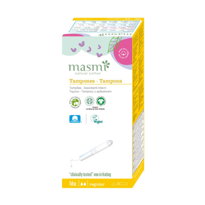 

Уцінка! Тампони органічні Masmi Regular з аплікатором, 16 шт