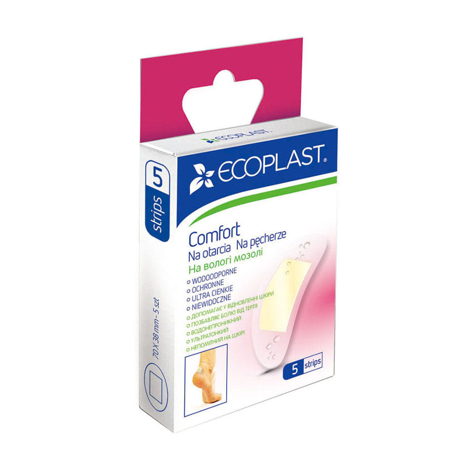

Пластир Ecoplast Comfort на вологі мозолі, 5 шт