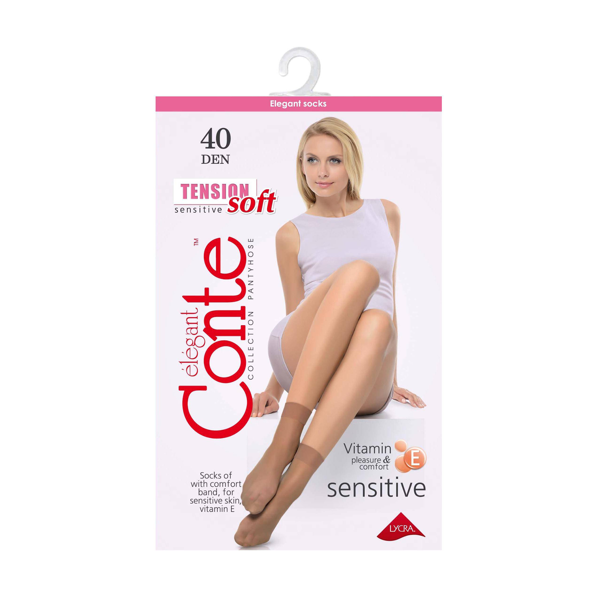 

Шкарпетки жіночі фантазійні Conte elegant Tension Soft 40 DEN, Bronz, розмір 23-25