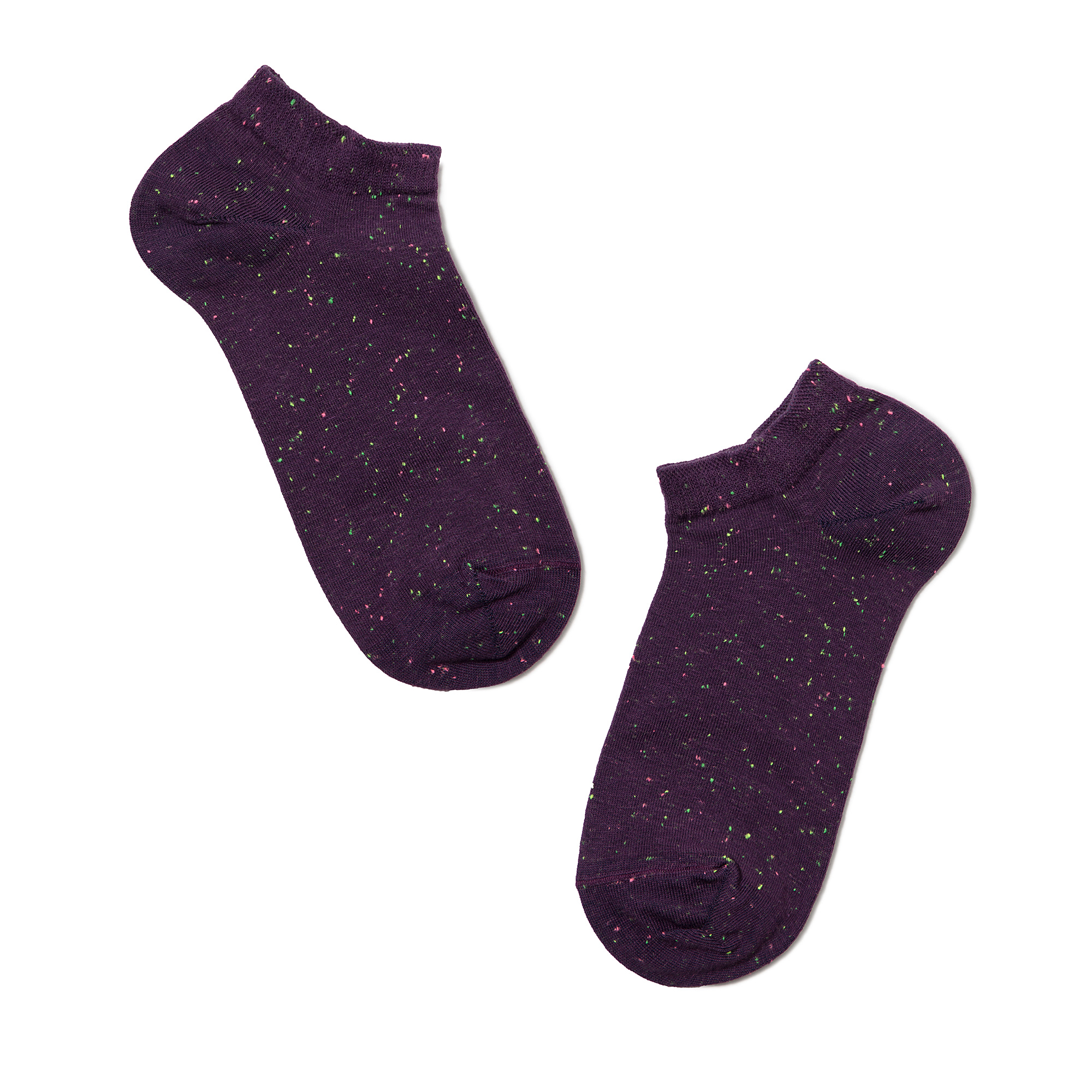 

Шкарпетки жіночі Conte Elegant ACTIVE 16С-62СП (ультракороткі, pixels) бавовняні Баклажан р.25