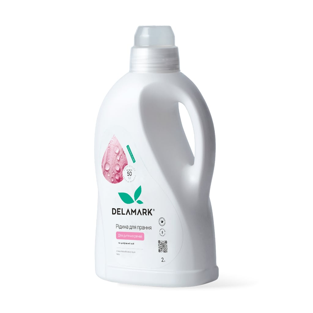 

Рідина для прання Delamark Baby для дитячої білизни, 50 циклів прання, 2 л