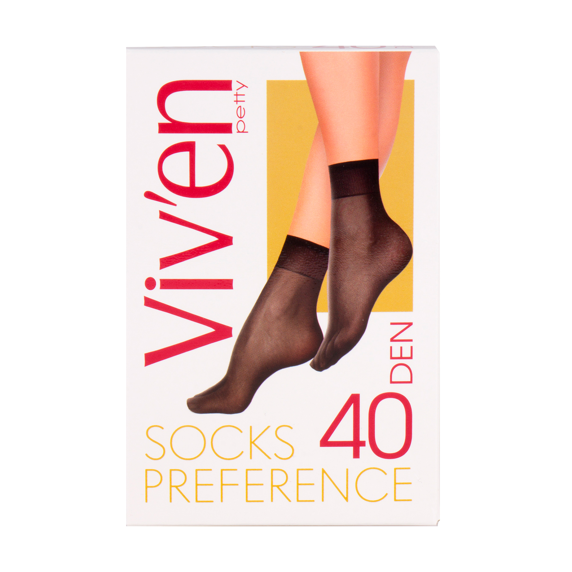 

Уцінка! Шкарпетки жіночі Viv'en petty Preference Socks, 40 DEN, чорні, 2 пари