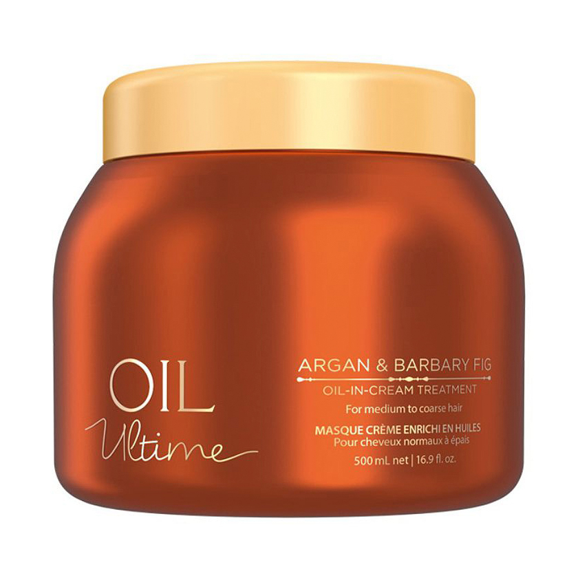 

Маска Schwarzkopf Professional Oil Ultime Argan & Barbary Fig Oil-in-Treatment для нормального та жорсткого волосся з олією аргани та берберійської фиги, 500 мл
