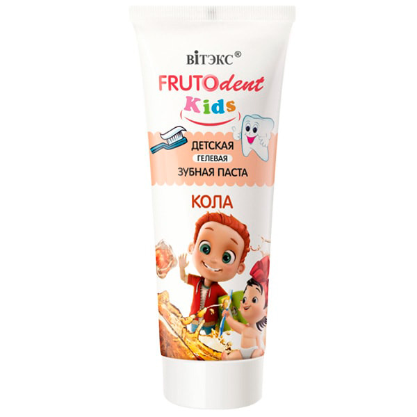 

Зубна паста Fruto dent Kids дитяча гелева кола, 65 г