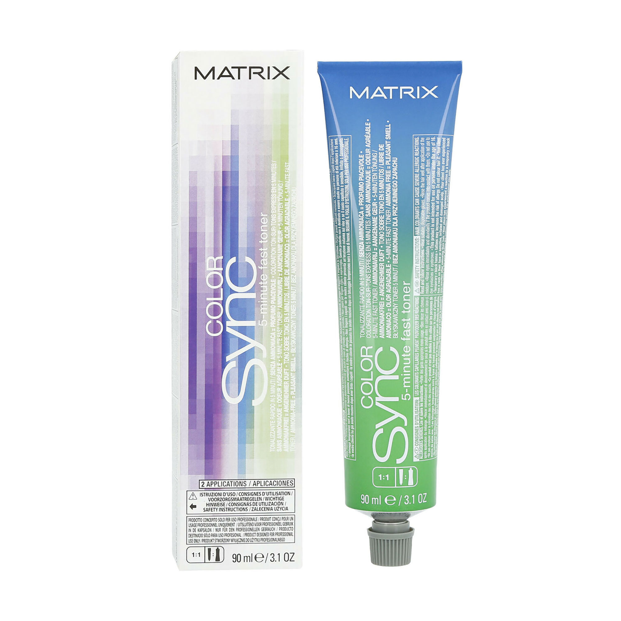 

Тонер для волосся Matrix Color Sync 5-Minute Fast Toner 5-ти хвилинної дії, без вмісту аміаку, Anti-Red, 90 мл