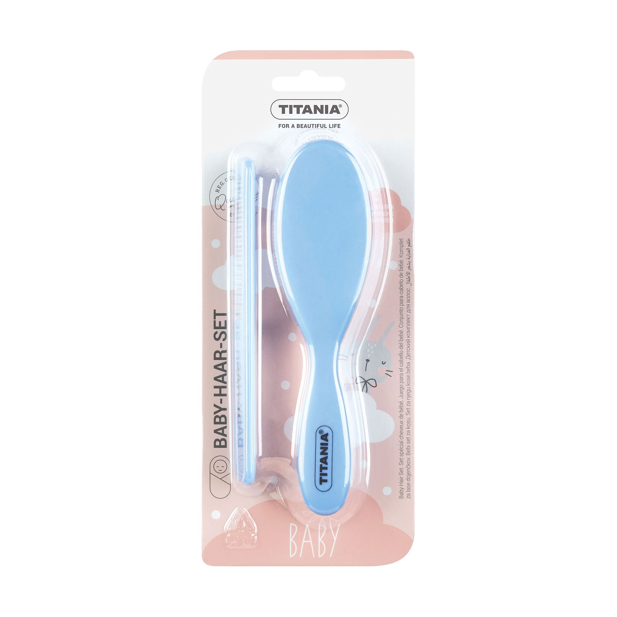 

Набір гребінців для дітей Titania блакитний, 2 шт (1295)