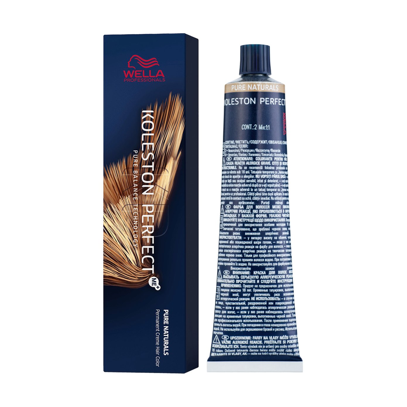 

Стійка крем-фарба для волосся Wella Professionals Koleston Perfect Me+ Pure Naturals 7/01, 60 мл