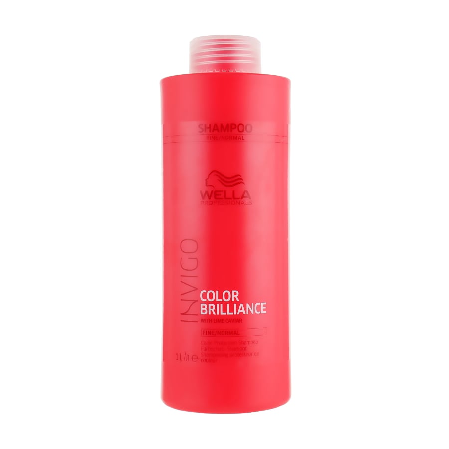 

Шампунь Wella Professionals Invigo Color Brilliance Shampoo для пофарбованого нормального та тонкого волосся, з лаймовою ікрою, 1 л