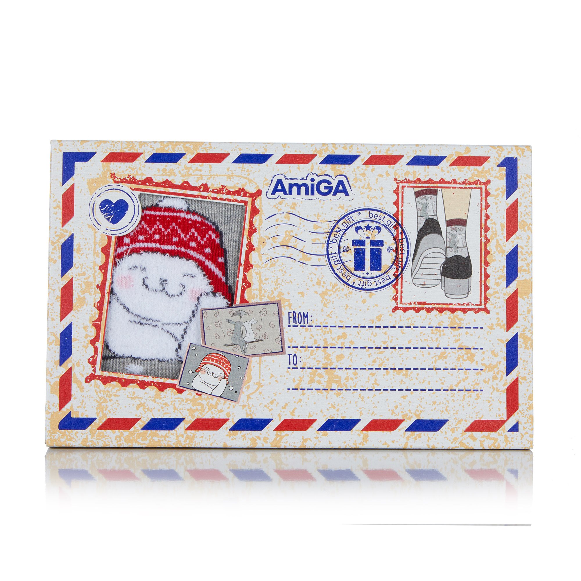 

Шкарпетки жіночі AmiGA новорічні, розмір 36-40