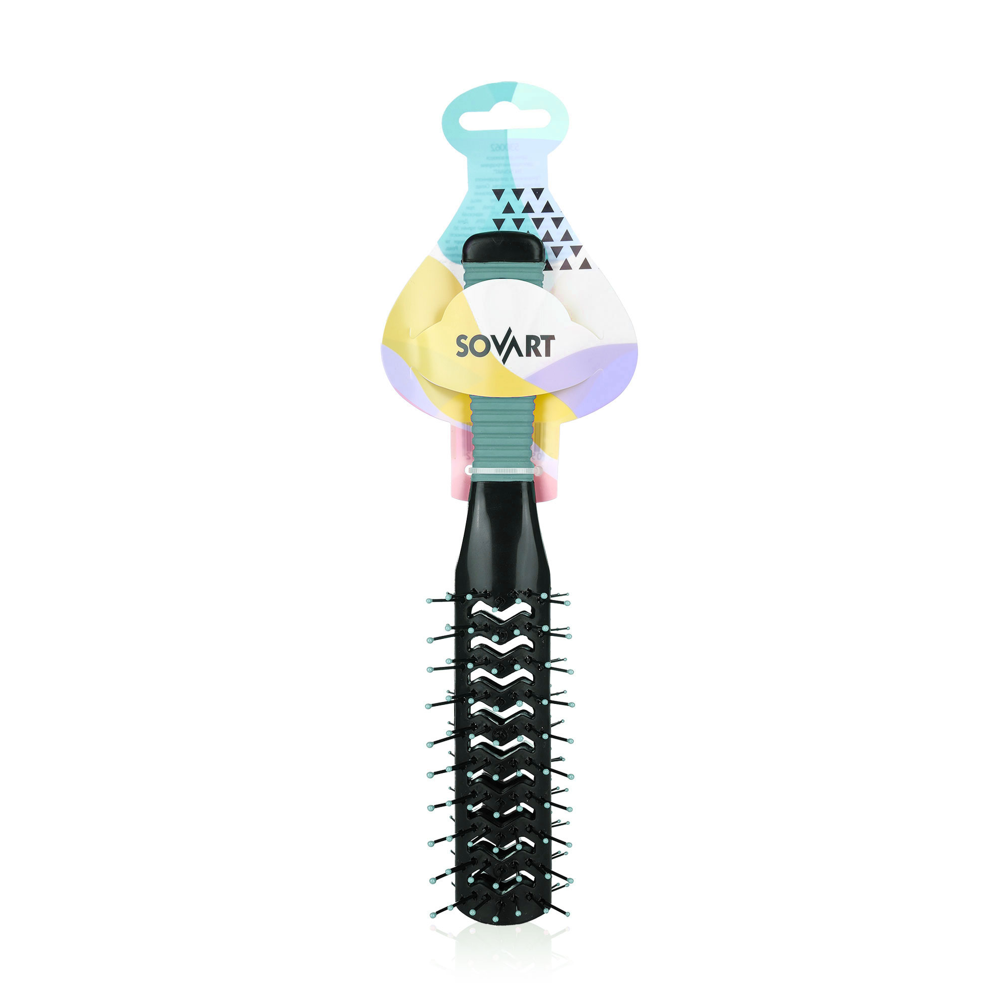 

Щітка для волосся Sovart двостороння, продувна, зелена, 1 шт