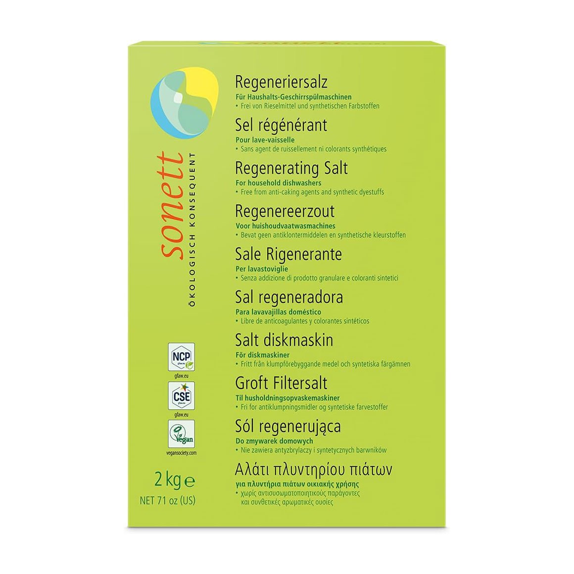 

Сіль для посудомийних машин Sonett, 2 кг