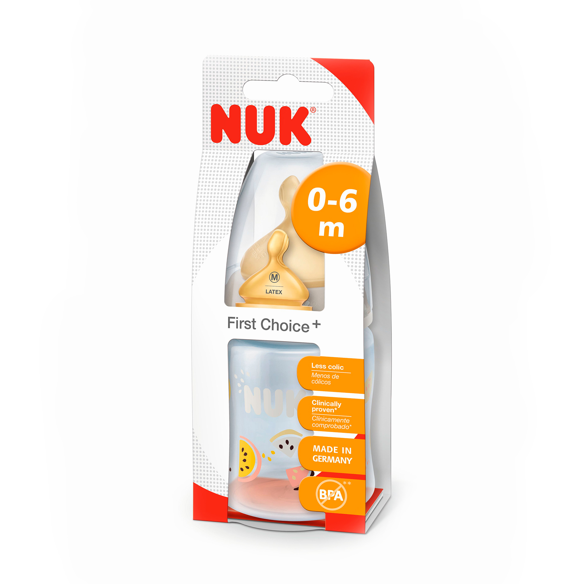 

Пляшка NUK FirstChoicePlus 150 мл + соска латекс р.1