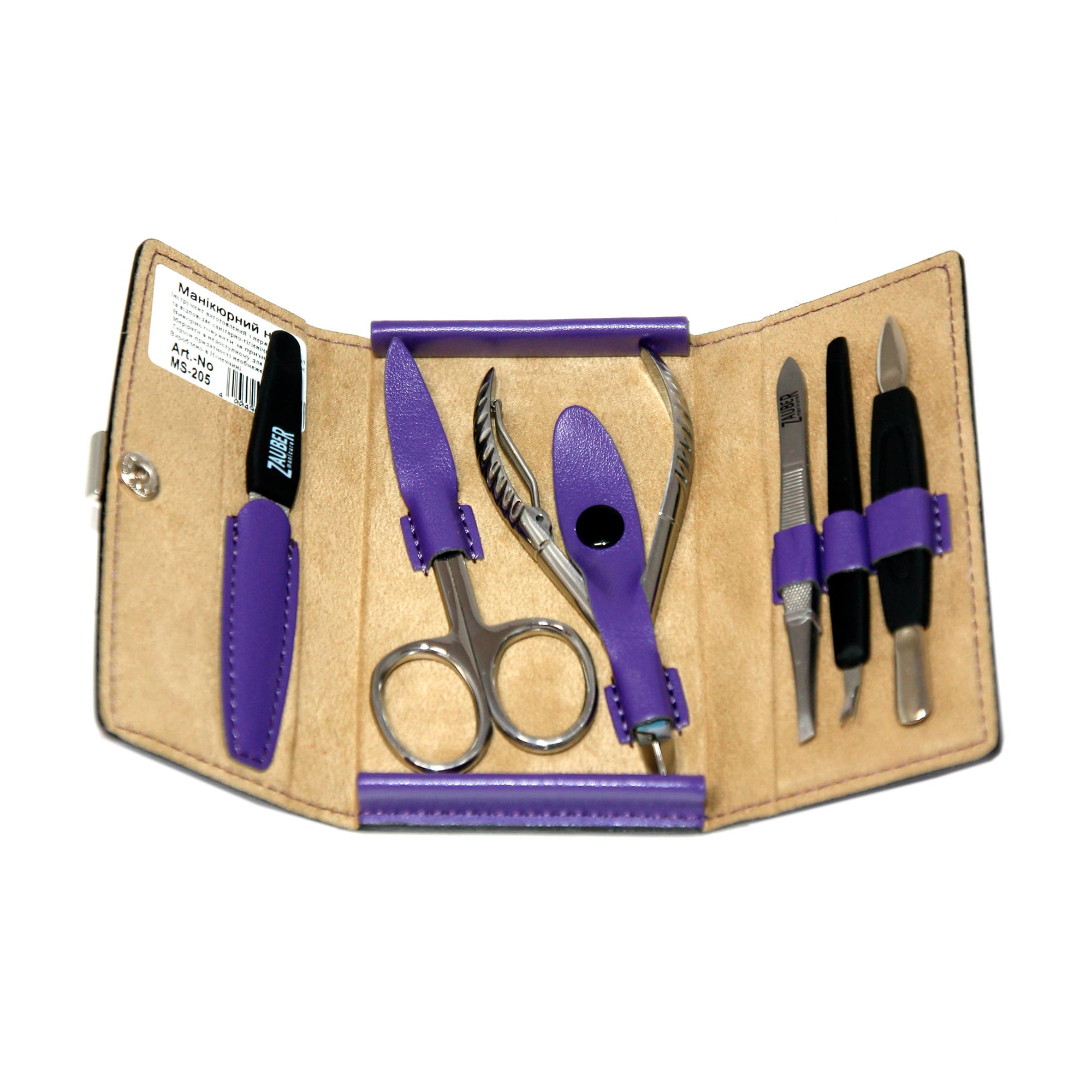 

Манікюрний набір Zauber, 6 предметів, 11.5*9*2 см (MS-205)