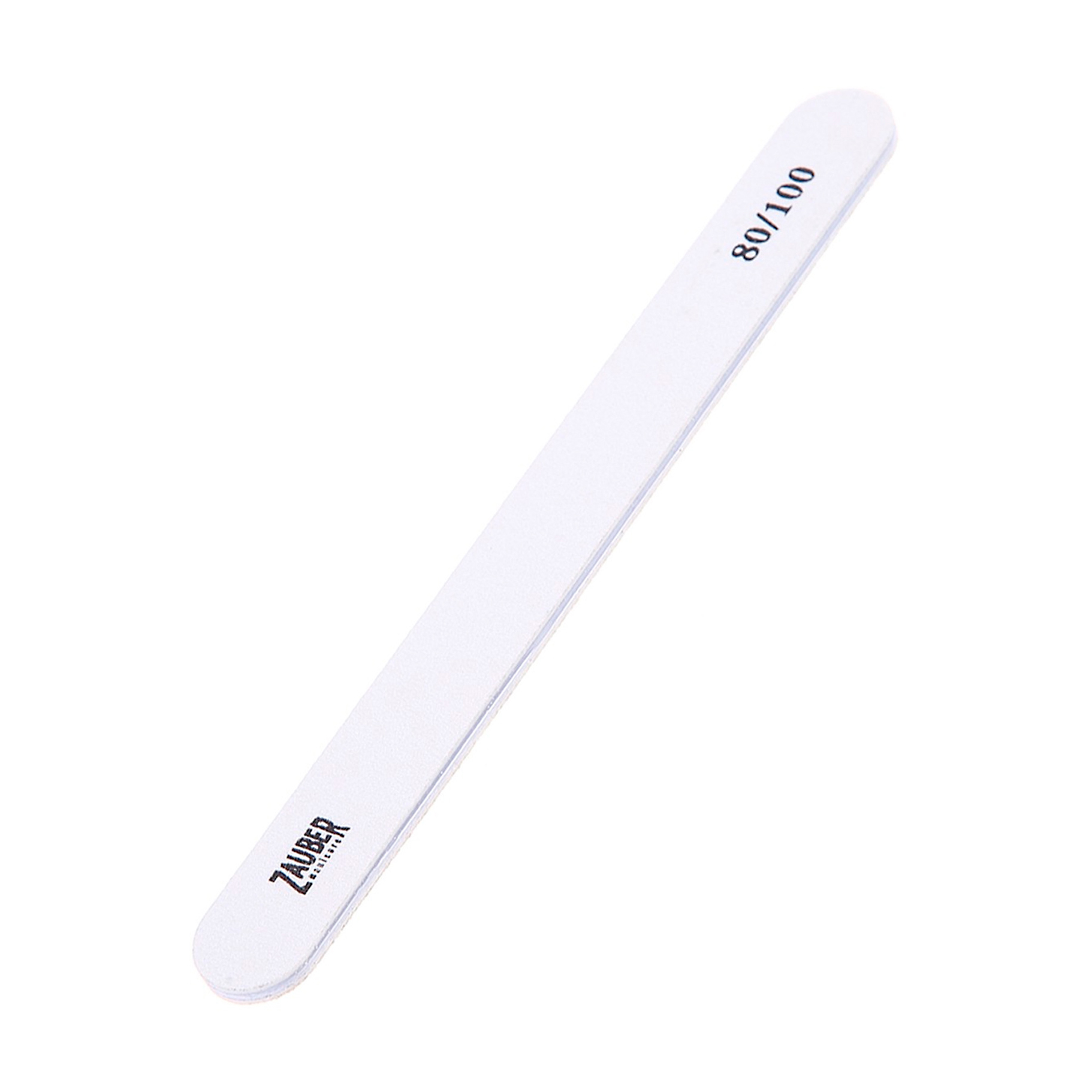 

Пилка для нігтів Zauber вузька, 80/100 грит, 17.8*2 см (03-082A)