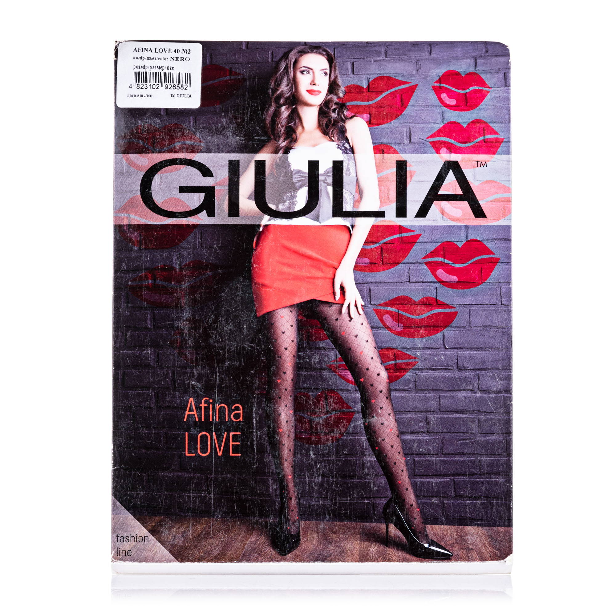 

Колготки жіночі GIULIA AFINA LOVE (2) 40 ДЕН nero р.3