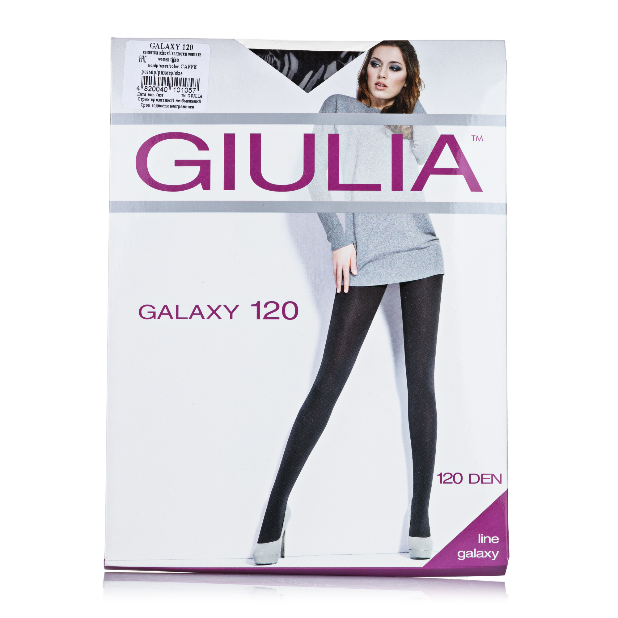 

Колготки жіночі GIULIA GALAXY 3D 120 ДЕН caffe р.3