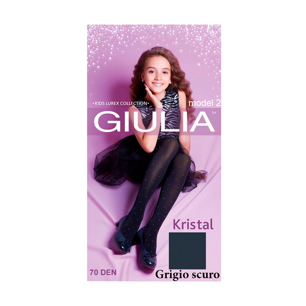 

Колготки дитячі GIULIA KRISTAL (2) 70 ДЕН grigio scuro р.152-158