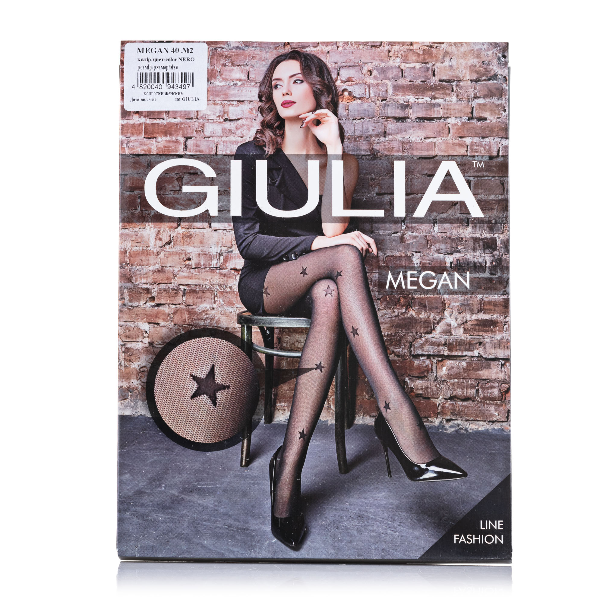 

Колготки жіночі GIULIA MEGAN (2) 40 ДЕН nero р.3